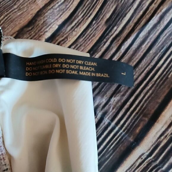 VIX PAULA HERMANNY SWIMWEAR BOTTOMS VINTAGE GRAPHIC PRINT SIZE L NEW W TAGS - Picture 5 of 8